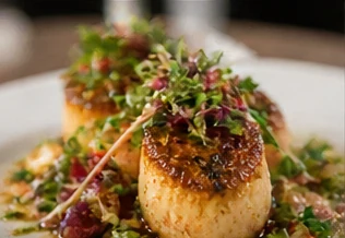 A refined plated dish